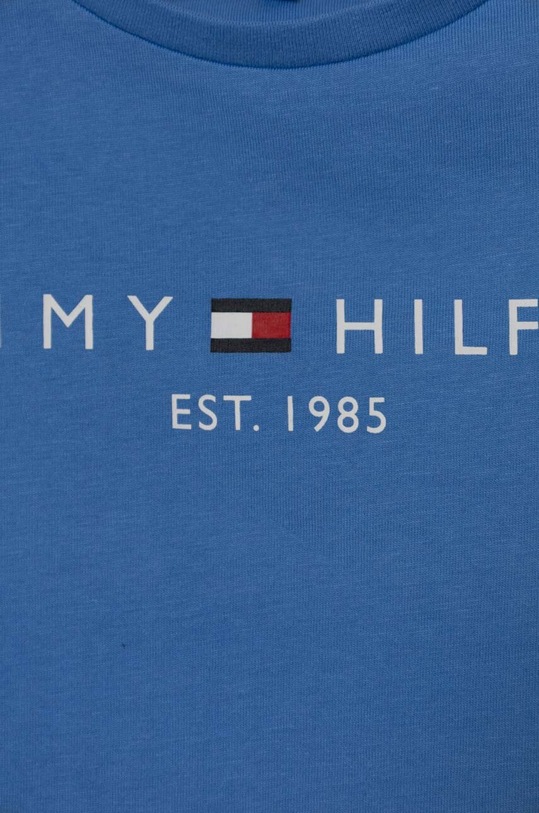 Dziewczynka Tommy Hilfiger t-shirt bawełniany dziecięcy KG0KG05242.128.176.PPYH niebieski