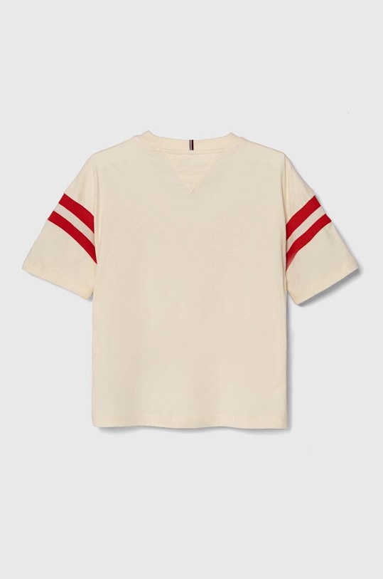 Tommy Hilfiger t-shirt bawełniany dziecięcy KG0KG07717.PPYH beżowy SS24