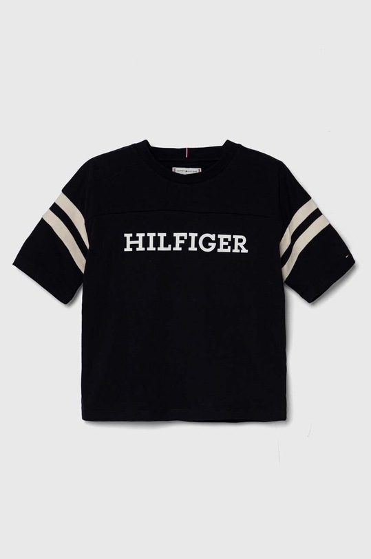 Tommy Hilfiger t-shirt bawełniany dziecięcy nadruk granatowy KG0KG07717.PPYH