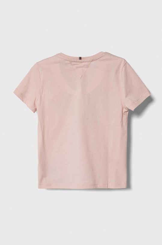 Dječja pamučna majica kratkih rukava Tommy Hilfiger KG0KG07837.98.122.PPYH roza SS24