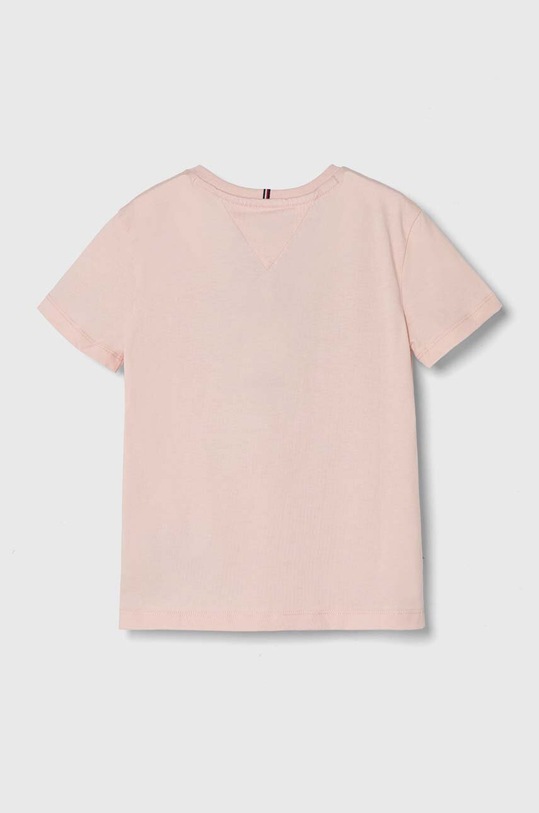 Tommy Hilfiger t-shirt bawełniany dziecięcy KG0KG07837.128.176.PPYH różowy SS24