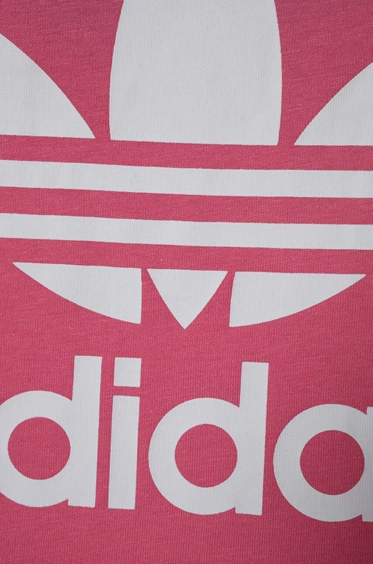 Dječja pamučna majica kratkih rukava adidas Originals TREFOIL TEE IR6886 roza SS24
