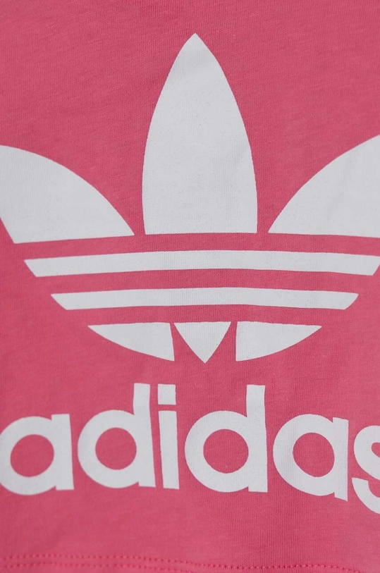Дівчинка Бавовняна футболка для немовлят adidas Originals TREFOIL TEE IR6801 рожевий