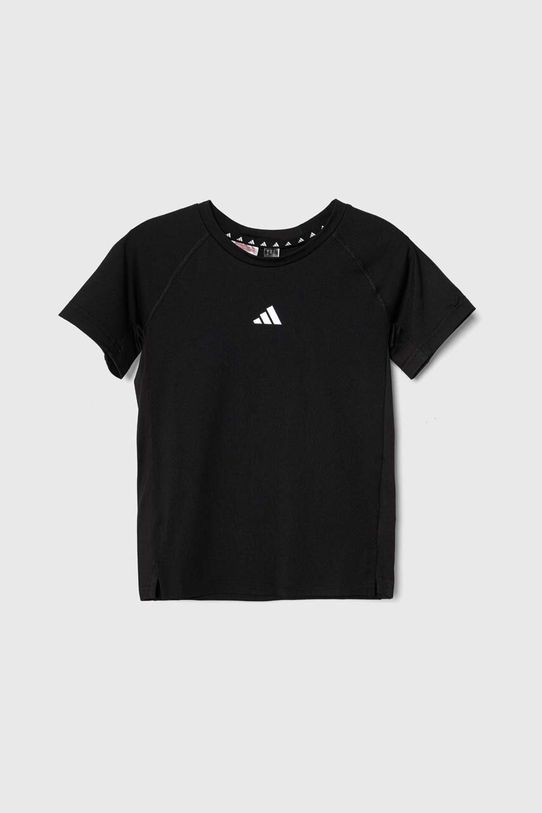 Dječja majica kratkih rukava adidas bez uzorka crna IR9412