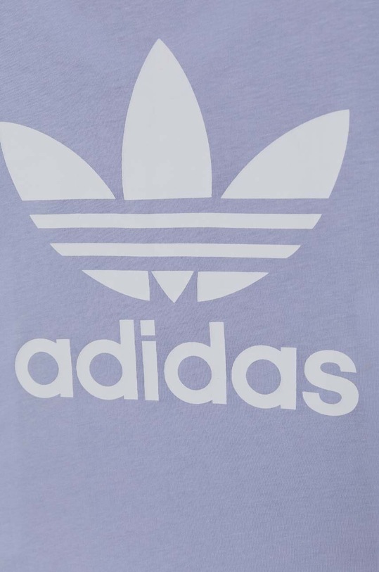 Κοριτσίστικα Παιδικό βαμβακερό μπλουζάκι adidas Originals IN8447 μωβ