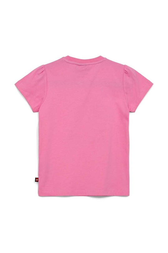 Lego t-shirt bawełniany dziecięcy 12011180 różowy SS24