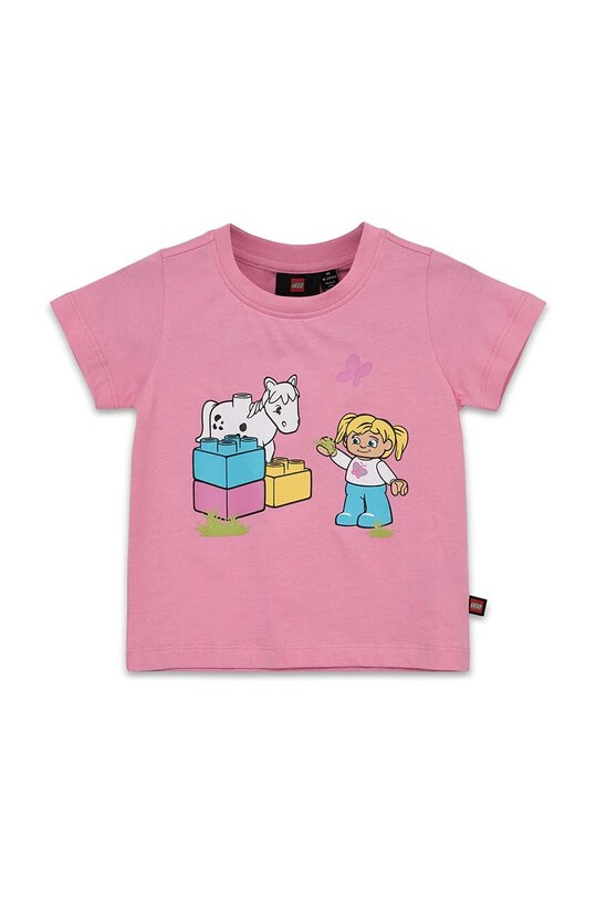 Lego tricou de bumbac pentru copii print roz 12011203.G