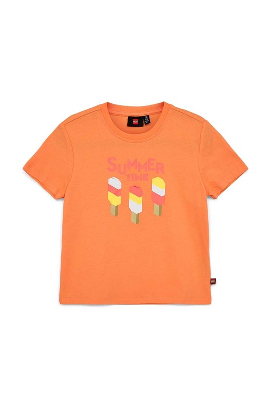 Lego tricou de bumbac pentru copii print portocaliu 12011220