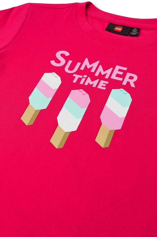 Κοριτσίστικα Παιδικό βαμβακερό μπλουζάκι Lego 12011220 ροζ