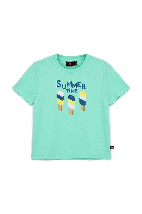 Lego gyerek pamut póló pamut türkiz 12011220