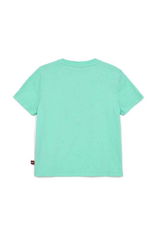 Lego t-shirt bawełniany dziecięcy 12011220 turkusowy SS24