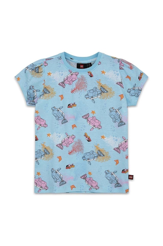 Lego t-shirt bawełniany dziecięcy wzorzyste niebieski 12011229