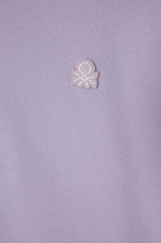 Fete United Colors of Benetton tricou polo copii 3WG9C300O.G.Seas.PPYH violet