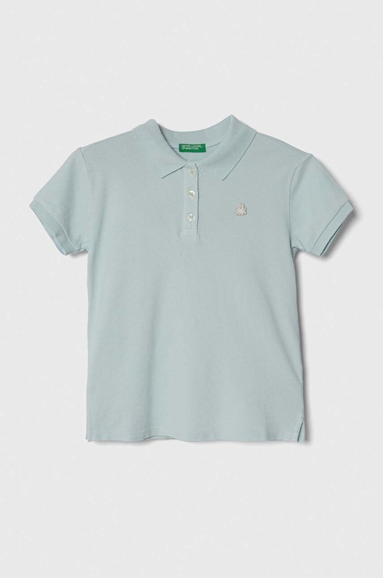 United Colors of Benetton tricou polo copii uni albastru 3WG9C300O.G.Seas.PPYH