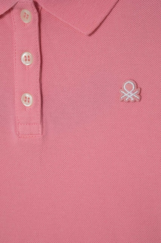 Dziewczynka United Colors of Benetton polo dziecięce 3WG9C300O.G.Seas.PPYH różowy
