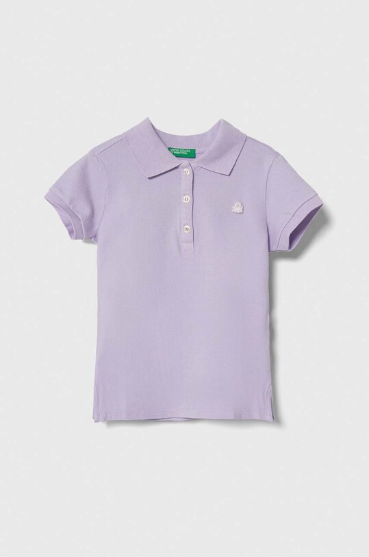 United Colors of Benetton tricou polo copii uni violet 3WG9G300A.P.Seas.PPYH