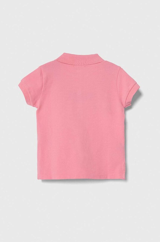 United Colors of Benetton tricou polo copii 3WG9G300A.P.Seas.PPYH roz SS24