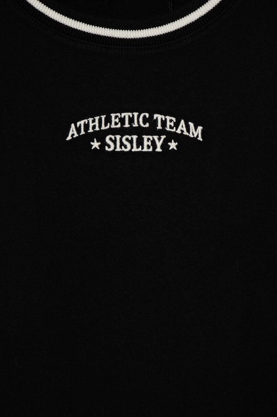 Fete Sisley tricou de bumbac pentru copii 3096X1048.G.Seasonal negru