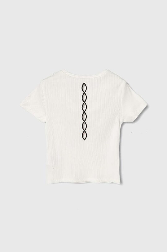 Sisley tricou copii 3F7EX103W.G.Seasonal alb SS24