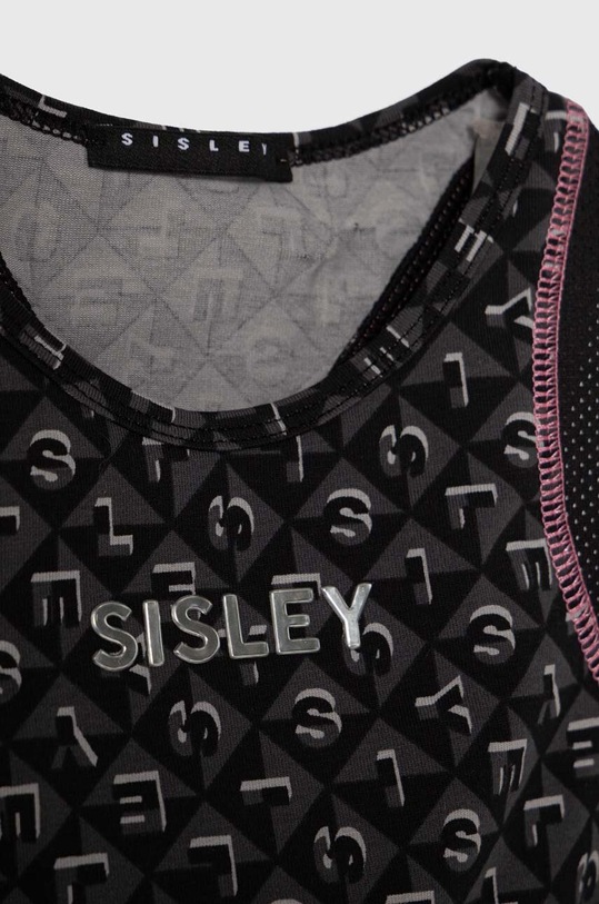 Dziewczynka Sisley top dziecięcy 3KVPXH00G.G.Seasonal czarny