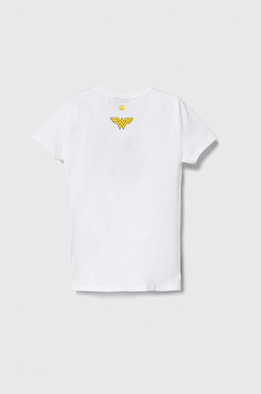 United Colors of Benetton t-shirt bawełniany dziecięcy 3096C10IO.G.Seasonal biały SS24