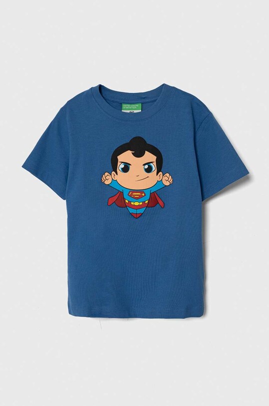 United Colors of Benetton tricou de bumbac pentru copii bumbac albastru 3096G10E9.P.Seasonal