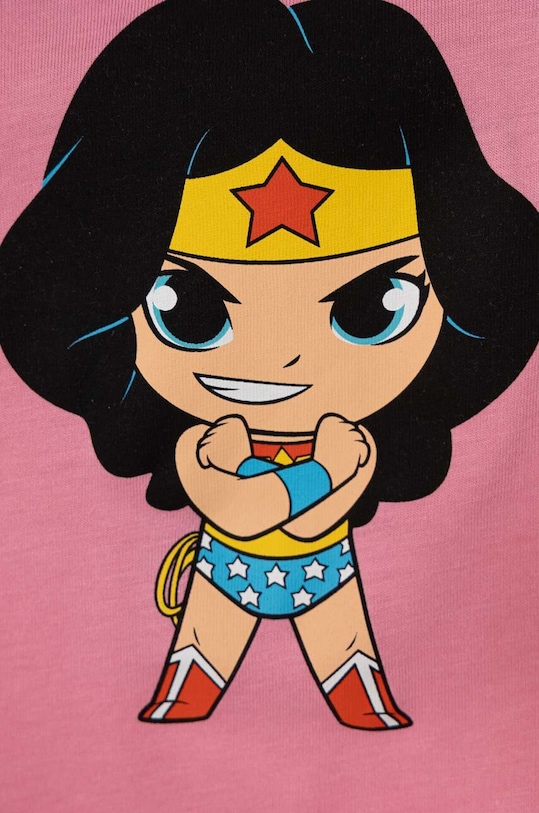 Дівчинка Дитяча бавовняна футболка United Colors of Benetton 3096G10EC.P.Seasonal рожевий