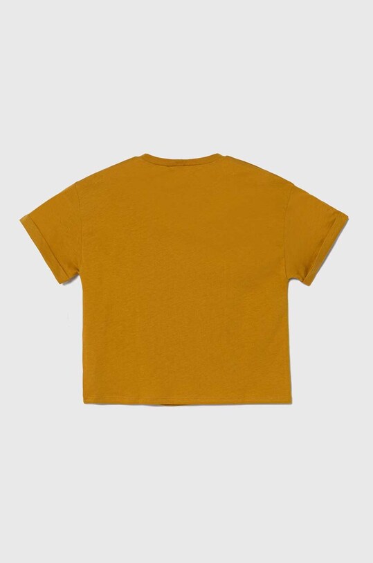 Детская хлопковая футболка United Colors of Benetton 3I1XC10HS.G.Seasonal жёлтый SS24