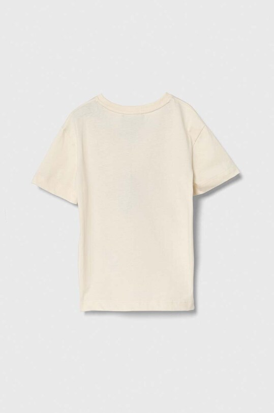 Дитяча бавовняна футболка Emporio Armani 3D3T17.3J51Z бежевий SS24
