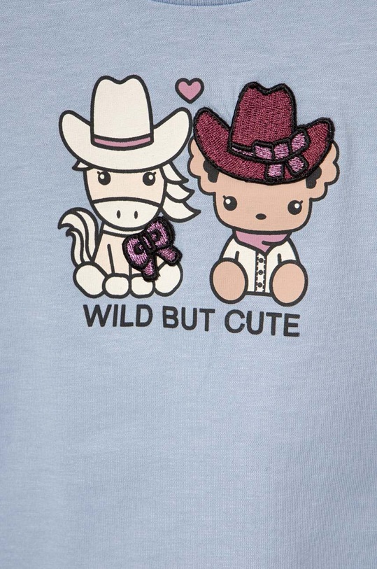 Κοριτσίστικα Παιδικό βαμβακερό μπλουζάκι United Colors of Benetton 3I1XG10DI.P.Seasonal μπλε