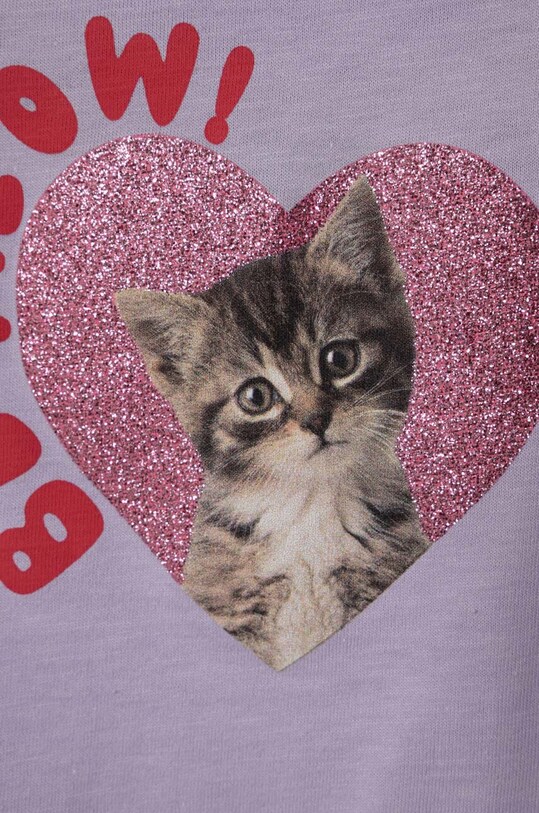 United Colors of Benetton t-shirt bawełniany dziecięcy 3I1XG10DR.P.Seasonal fioletowy SS24