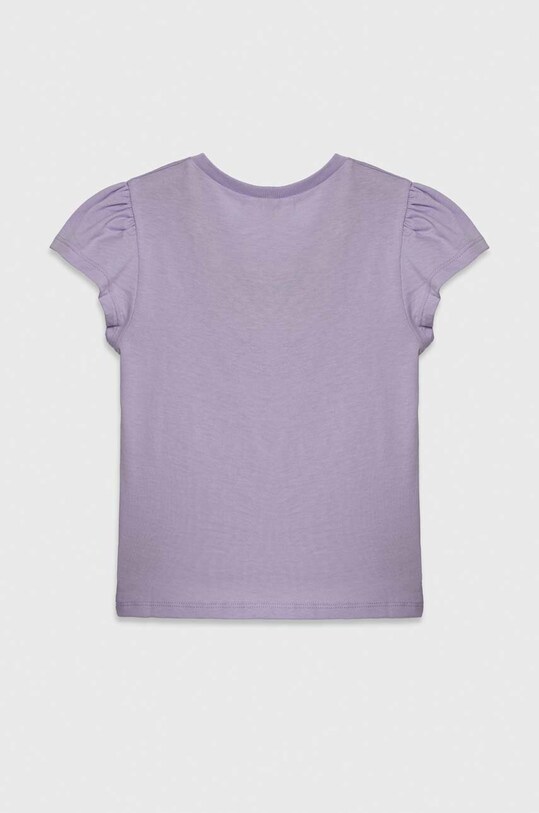 Fete United Colors of Benetton tricou de bumbac pentru copii 3I1XG10DR.P.Seasonal violet