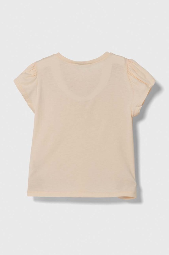 Dječja pamučna majica kratkih rukava United Colors of Benetton 3I1XG10DR.P.Seasonal narančasta SS24
