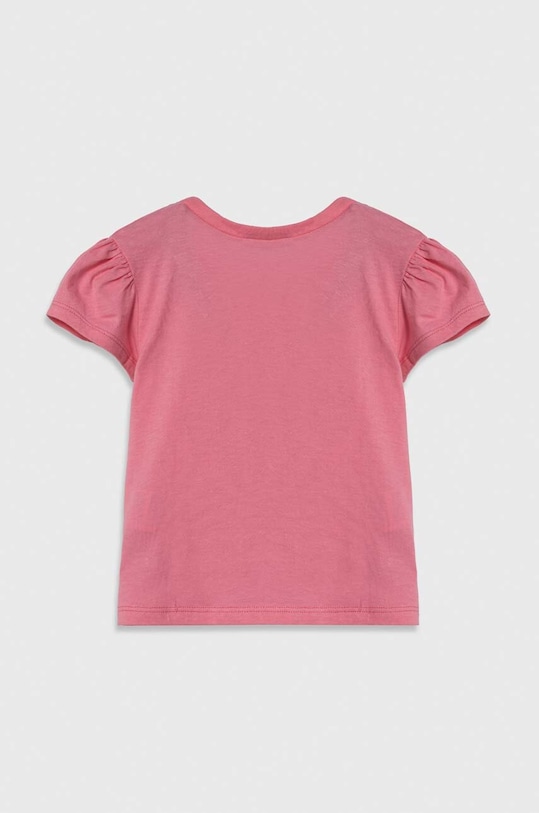 Dziewczynka United Colors of Benetton t-shirt bawełniany dziecięcy 3I1XG10DR.P.Seasonal różowy