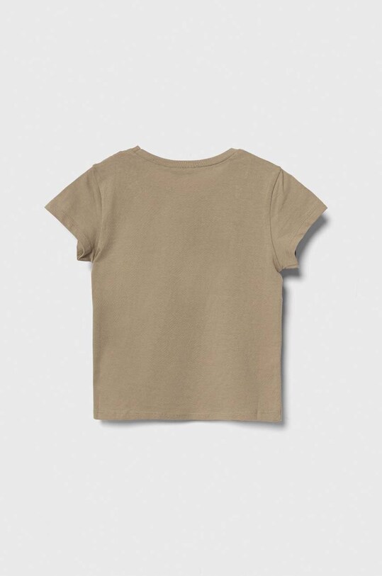 Детская хлопковая футболка United Colors of Benetton 3I1XG10E1.P.Seasonal зелёный SS24