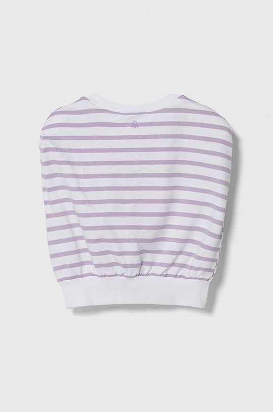 United Colors of Benetton top din bumbac pentru copii 3O01C10I2.G.Seasonal violet SS24