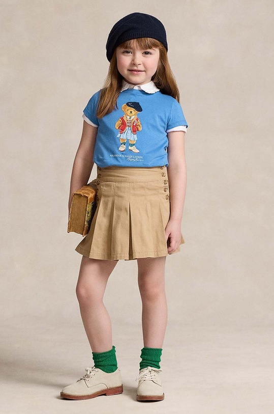 Polo Ralph Lauren t-shirt bawełniany dziecięcy 312934974001 niebieski