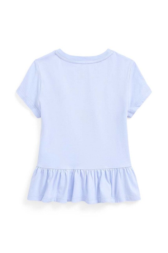 Дитяча бавовняна футболка Polo Ralph Lauren 312935041001 блакитний SS24