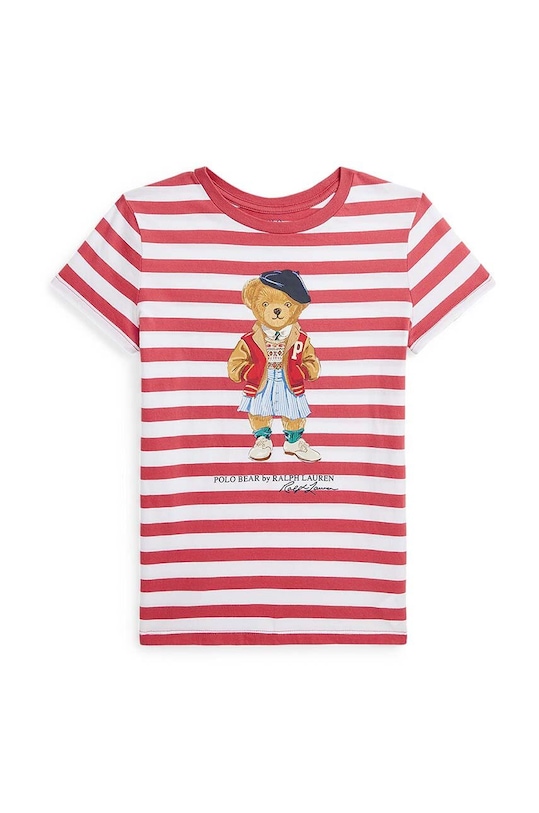 Polo Ralph Lauren t-shirt bawełniany dziecięcy 313934973001 czerwony SS24