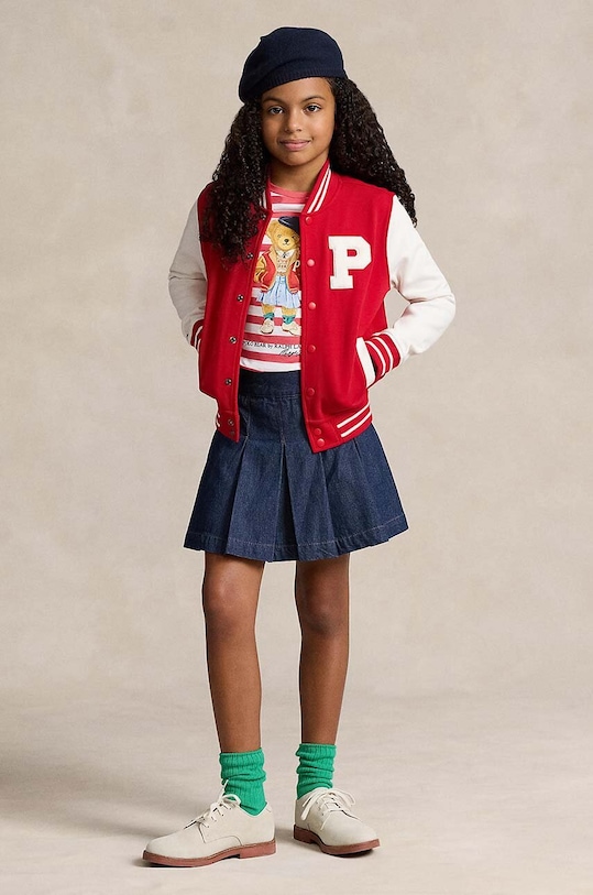 Polo Ralph Lauren t-shirt bawełniany dziecięcy 313934973001 czerwony