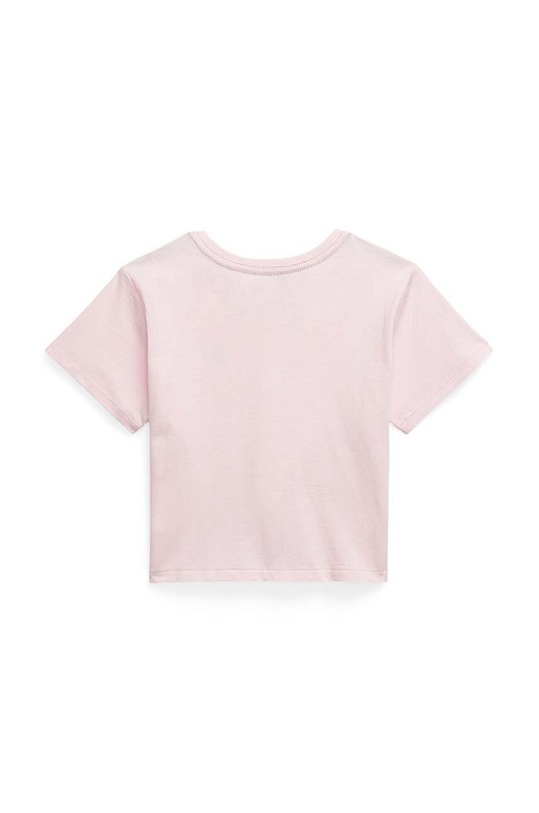 Polo Ralph Lauren t-shirt bawełniany dziecięcy 313935093001 różowy SS24