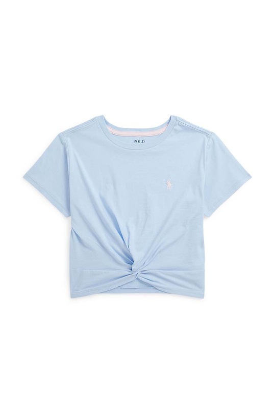 Dětské bavlněné tričko Polo Ralph Lauren kulatý modrá 313935093002