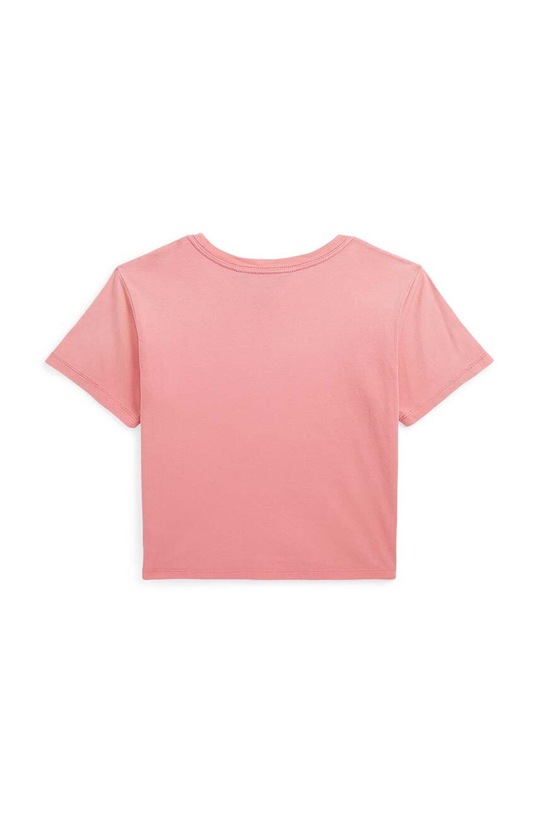 Polo Ralph Lauren t-shirt bawełniany dziecięcy 313935286002 różowy SS24