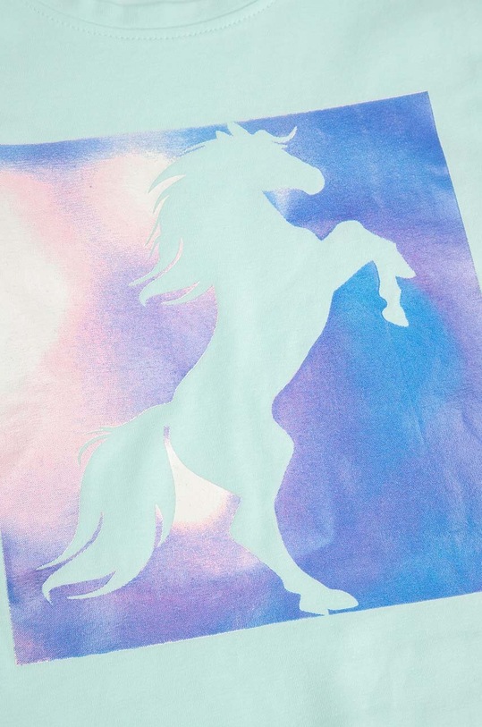 Coccodrillo t-shirt dziecięcy turkusowy WC4143202VGA