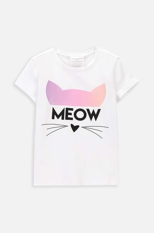 Coccodrillo t-shirt dziecięcy z elastanem biały WC4143204VGA