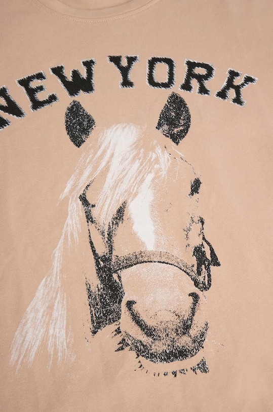 Detské tričko Coccodrillo béžová WC4143205VGA