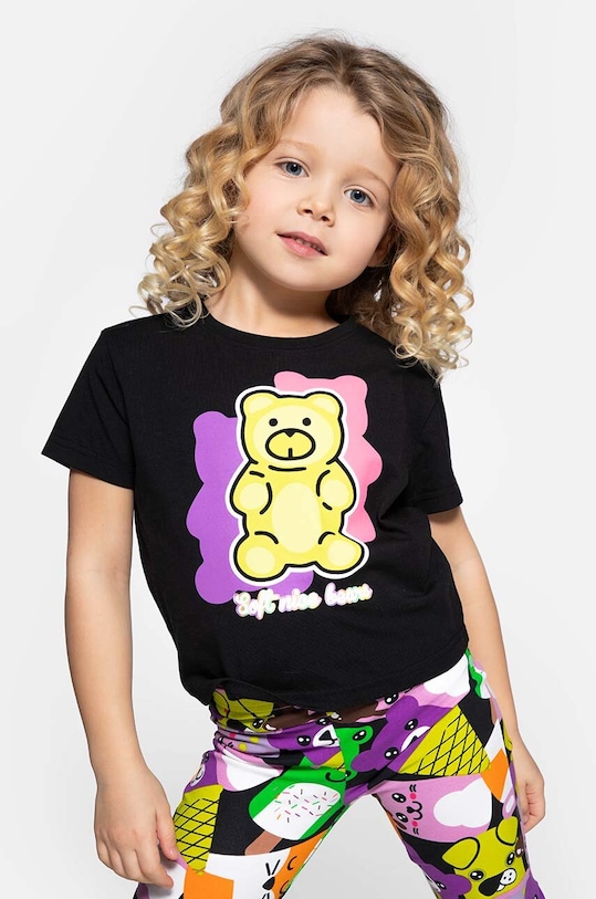 Coccodrillo t-shirt dziecięcy z elastanem czarny WC4143201JPK