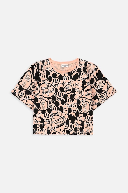 Coccodrillo t-shirt dziecięcy wzorzyste różowy WC4143203LGD