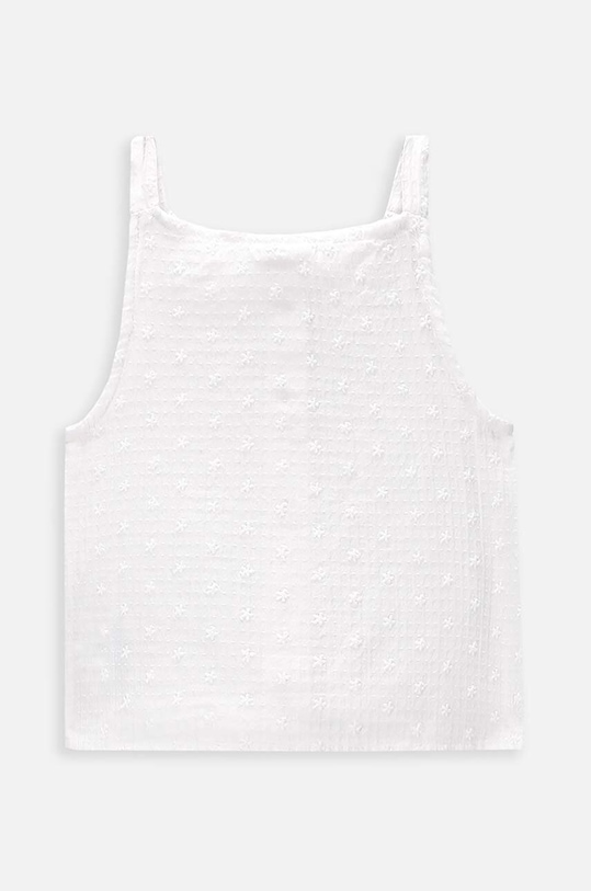 Девочка Детский хлопковый топ Coccodrillo WC4140501HGK белый