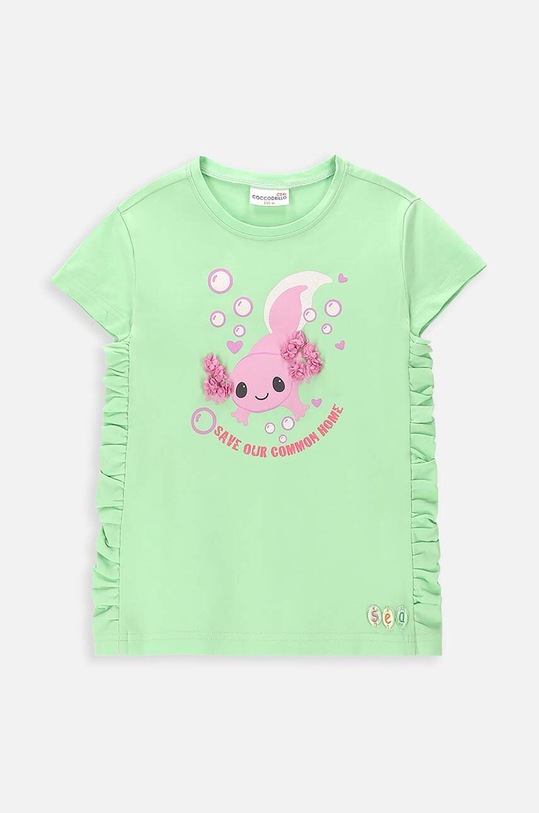 Detské tričko Coccodrillo s elastanom zelená WC4143201OWK